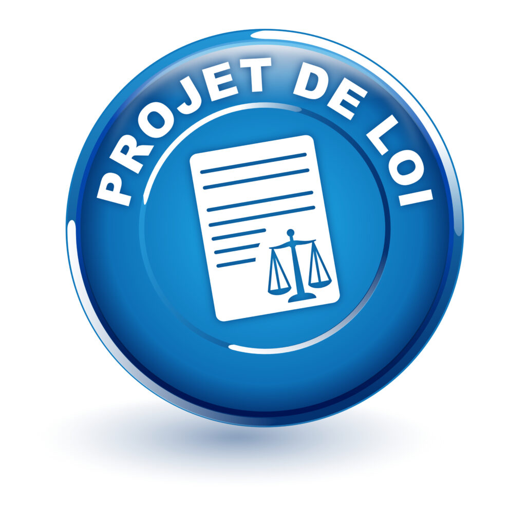 projet de loi sur bouton bleu