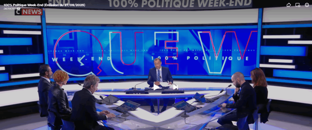 CNews le 27 septembre 2025