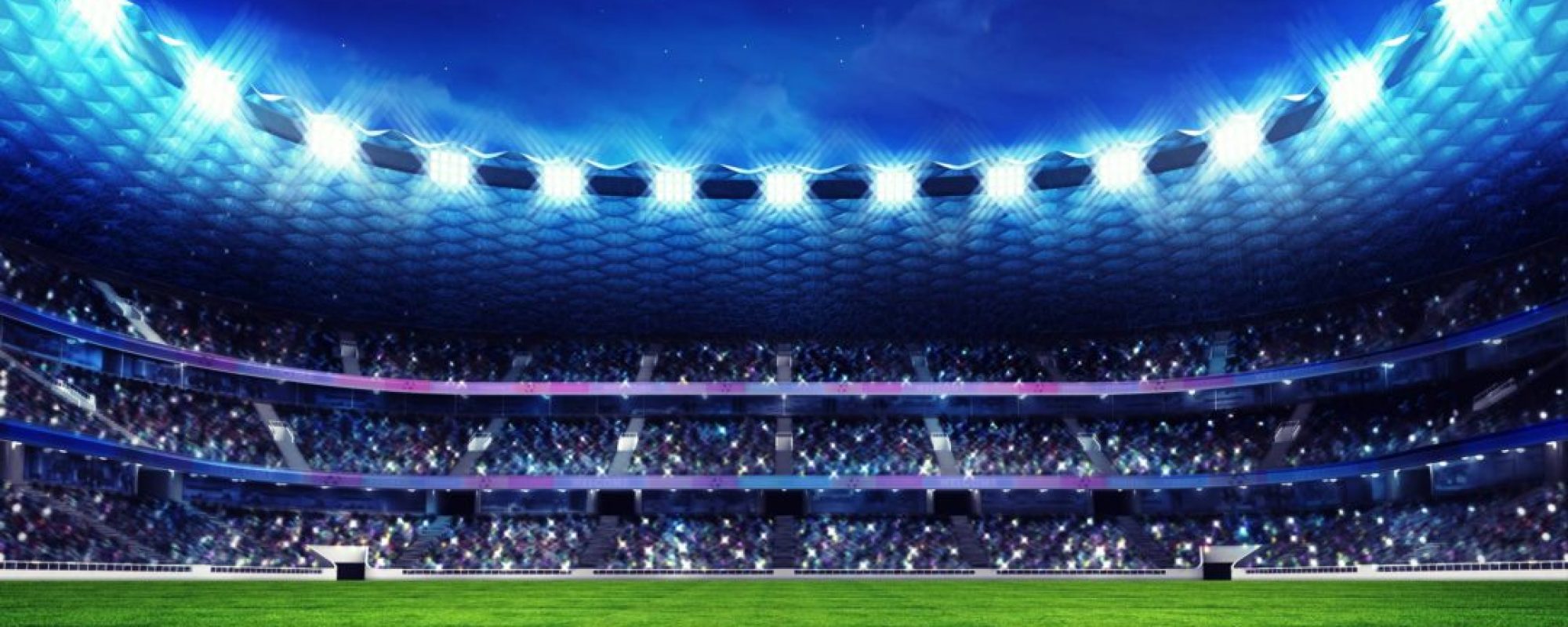 modern football stadium with fans in the stands VPN