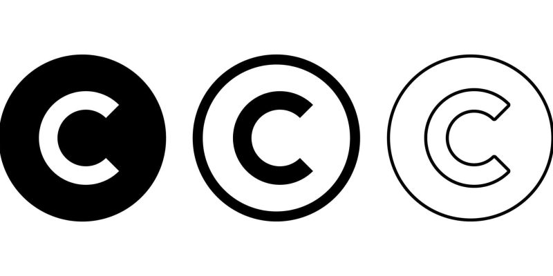 Copyright icon set. copyright symbols avocat droit d'auteur et droits voisins