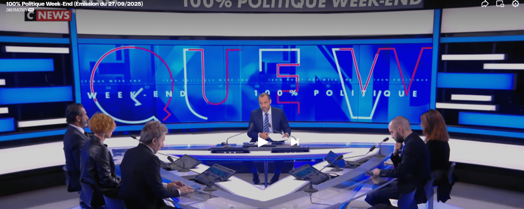 CNews le 27 septembre 2025