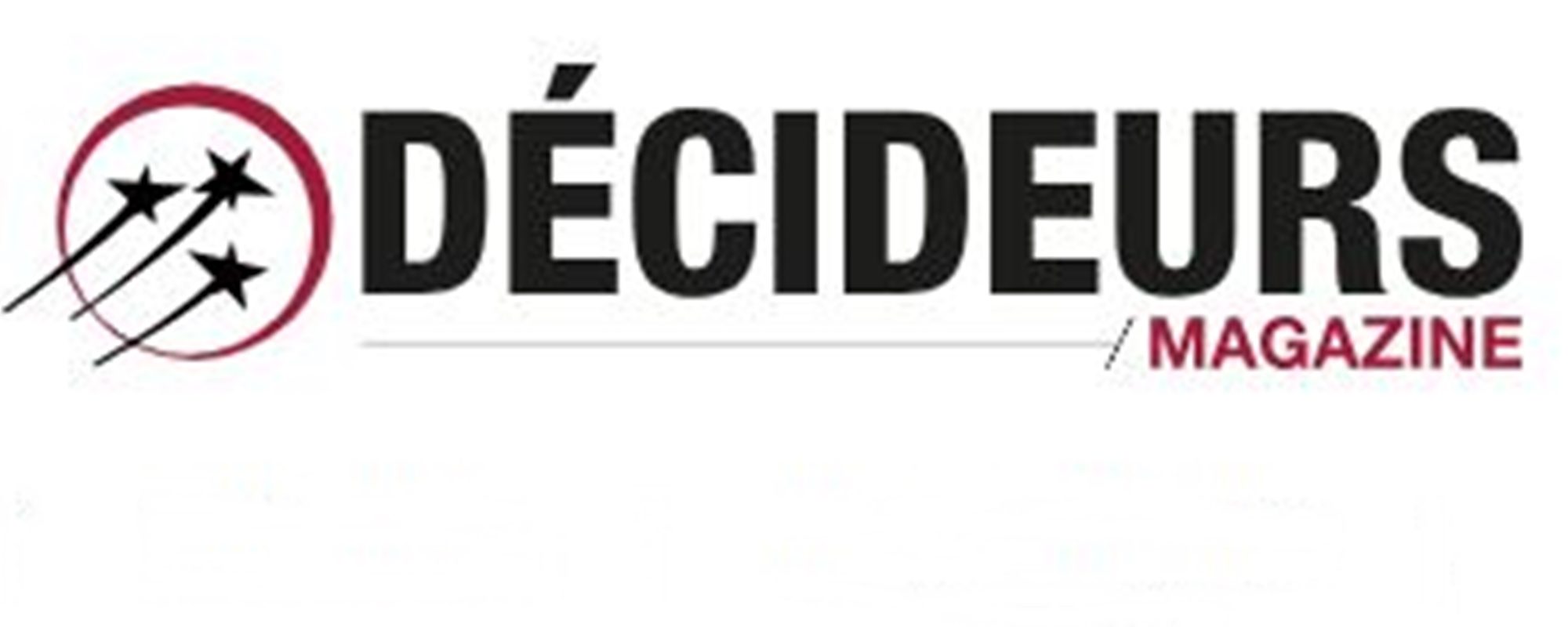 Logo Décideurs magazine décideurs 2025